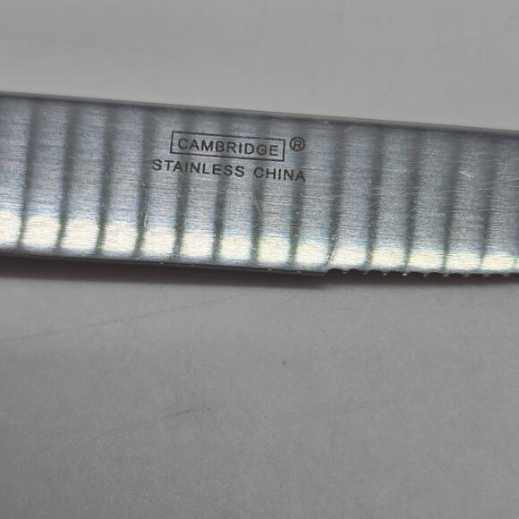 Cambridge Lot of 13 Stainless Steel Flatware with Square Plastic Handle Ivory - Picture 7 of 7